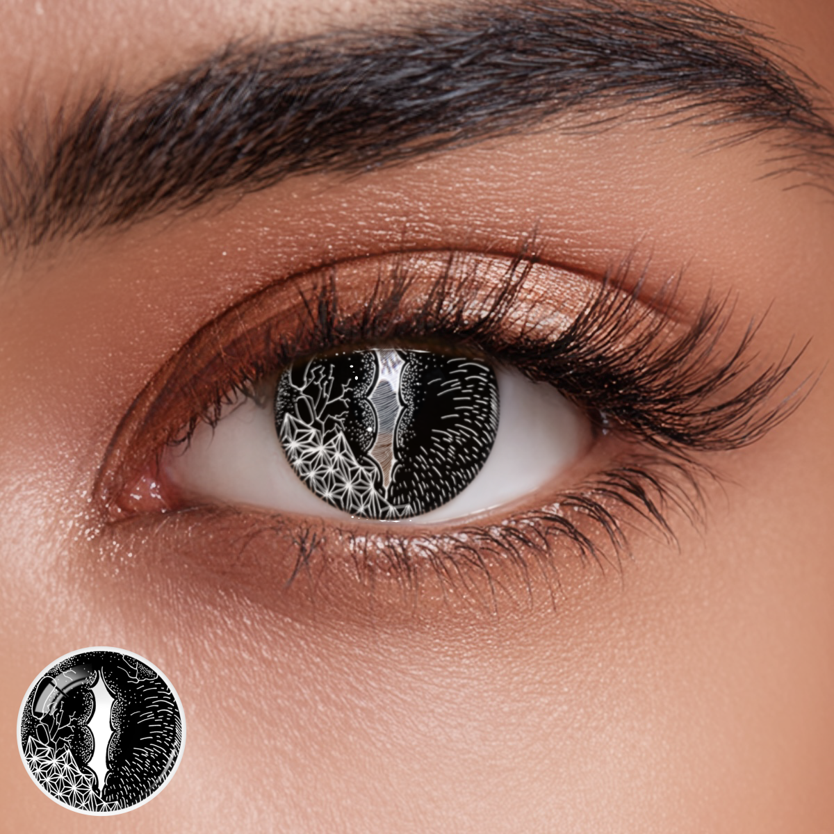 Cosplay Obsidian Gaze Black Colored Contact Lenses