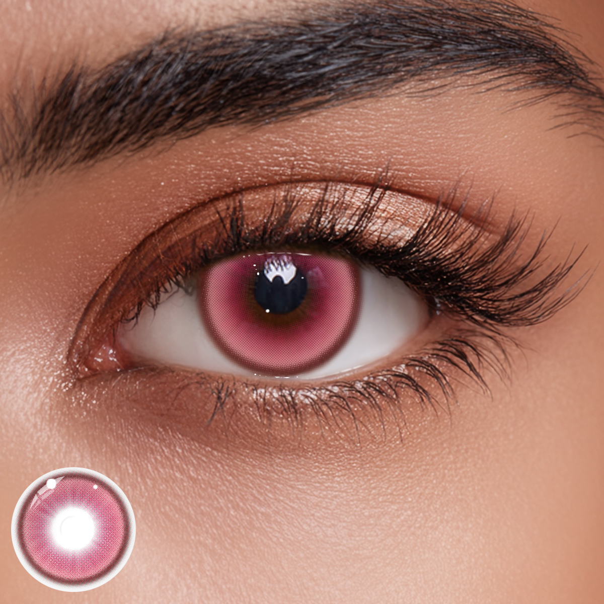 Saffra Pink Colored Contact Lenses