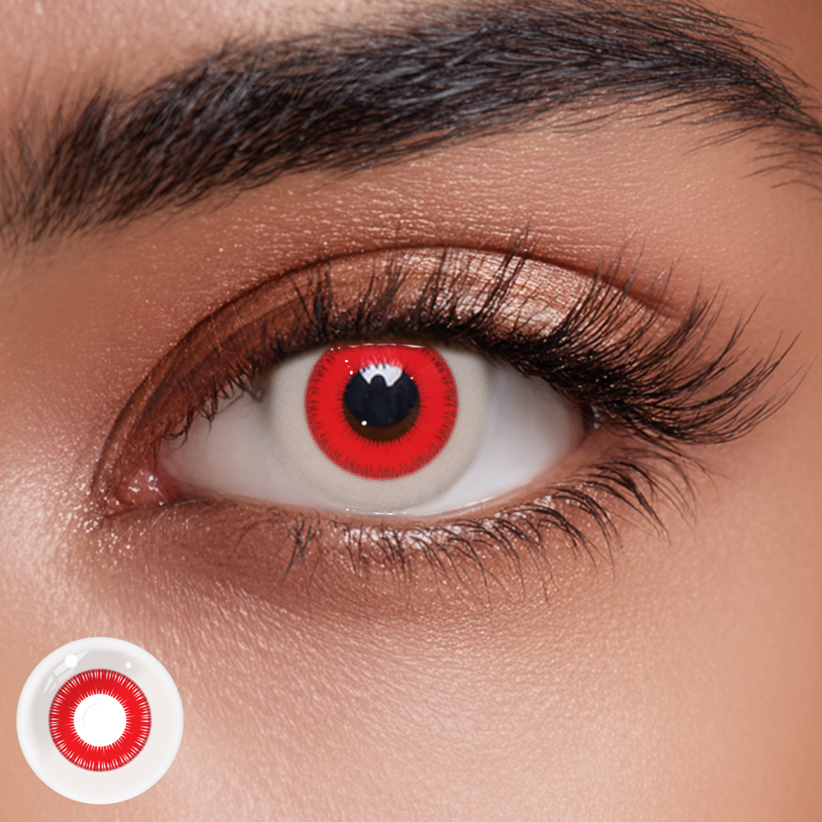 Cosplay Helios Red Colored Contact Lense