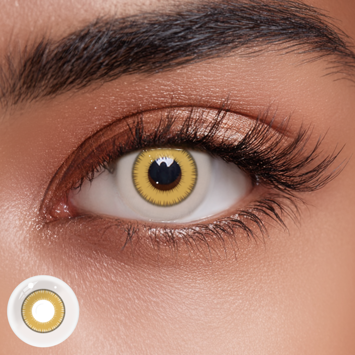 Cosplay Helios Yellow Colored Contact Lenses