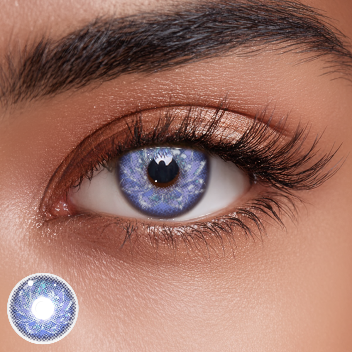Petaline Blue Colored Contact Lenses