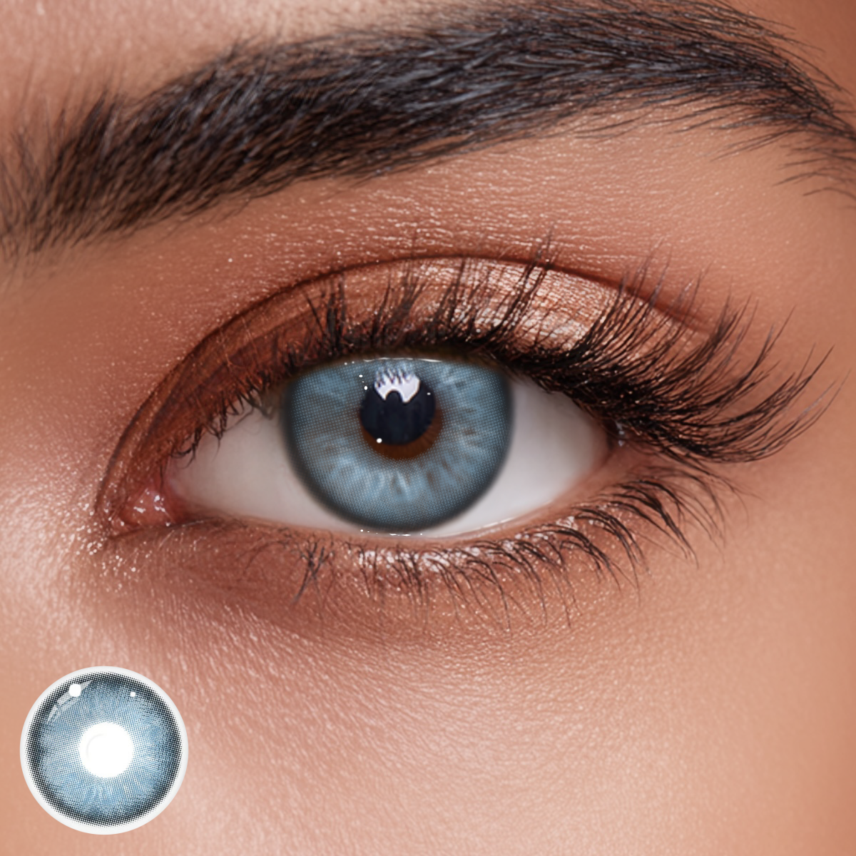 Aine Swan Lake Blue Colored Contact Lenses
