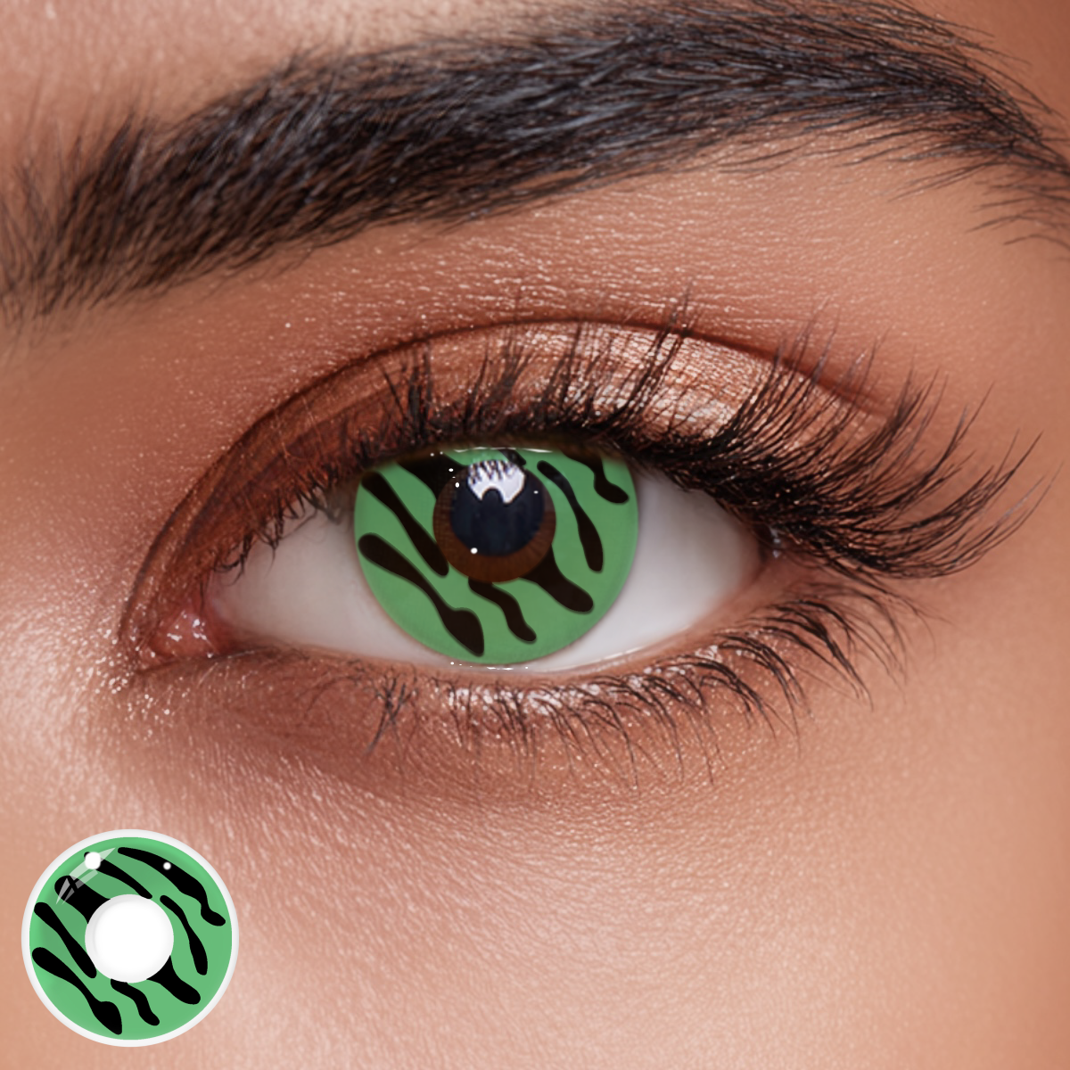 Freak Cell Green Colored Contact Lenses
