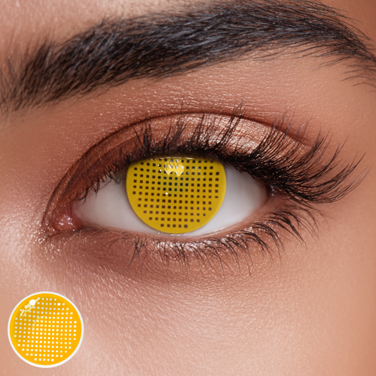 Screen Brown Colored Contact Lenses