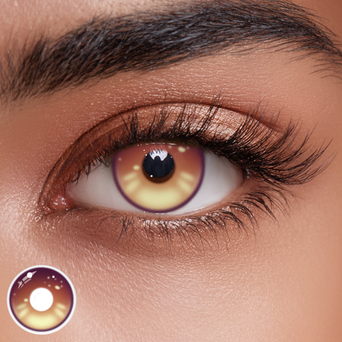 Cosplay Aurum Brown Colored Contact Lenses