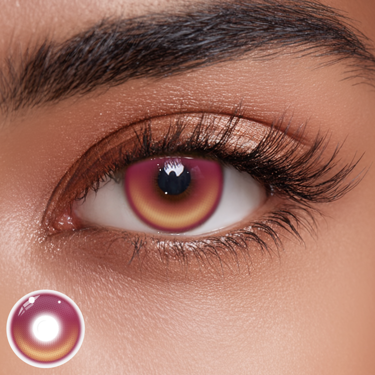 Brisca Red Colored Contact Lenses