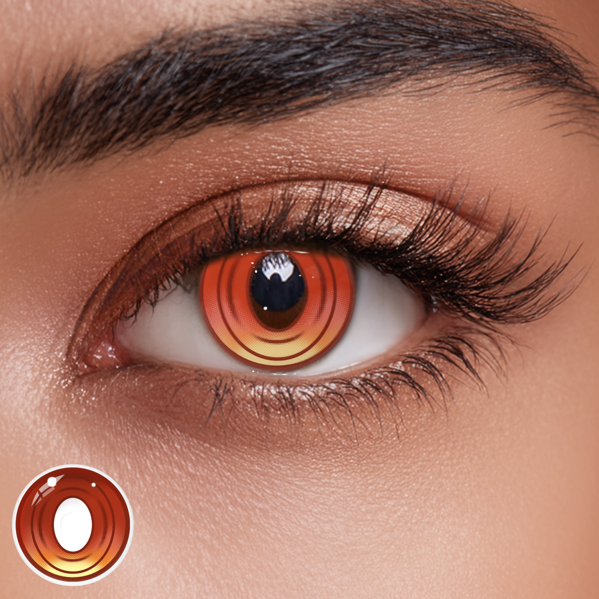 Cosplay Echo Red Colored Contact Lenses