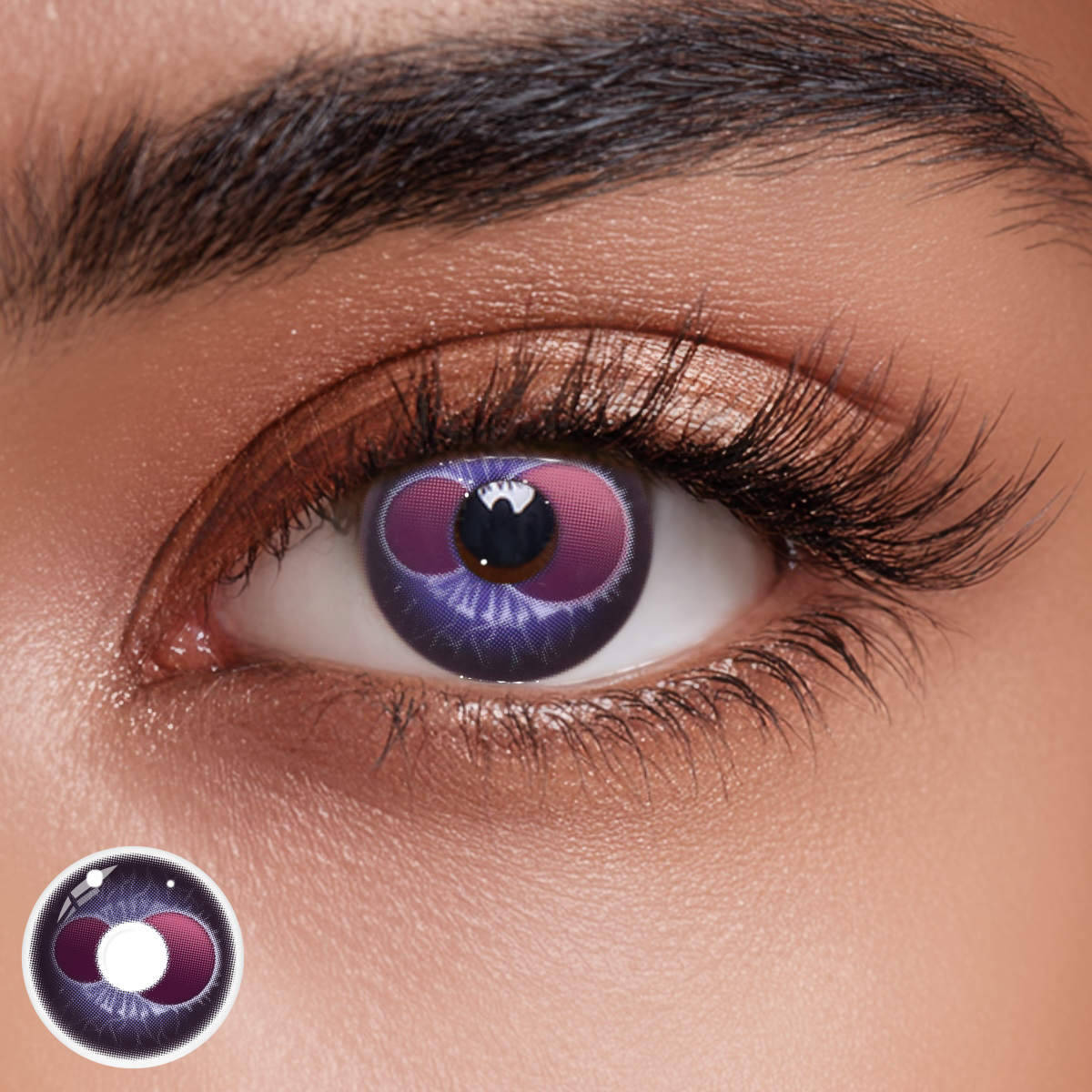 Cosplay Mulberry Purple Colored Contact Lenses