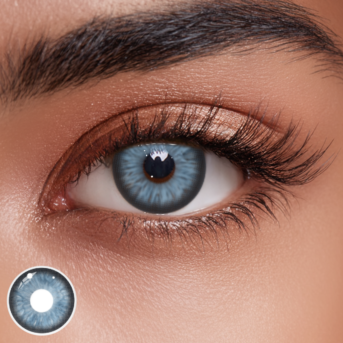 Verdana Blue Colored Contact Lenses