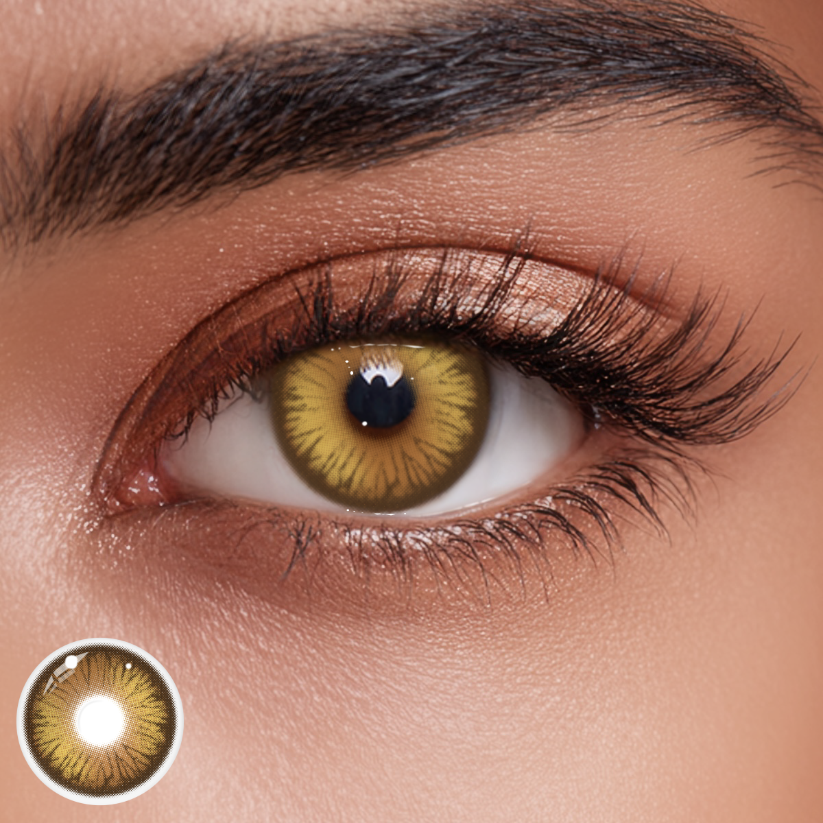 Cosplay Luminous Vibe Brown Prescription Colored Contact Lenses