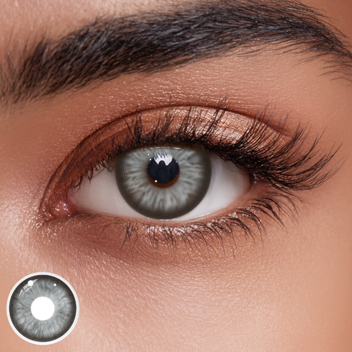 Verdana Gray Colored Contact Lenses