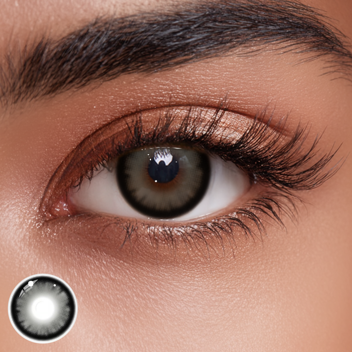 Midnight Veil Gray Prescription Colored Contact Lenses