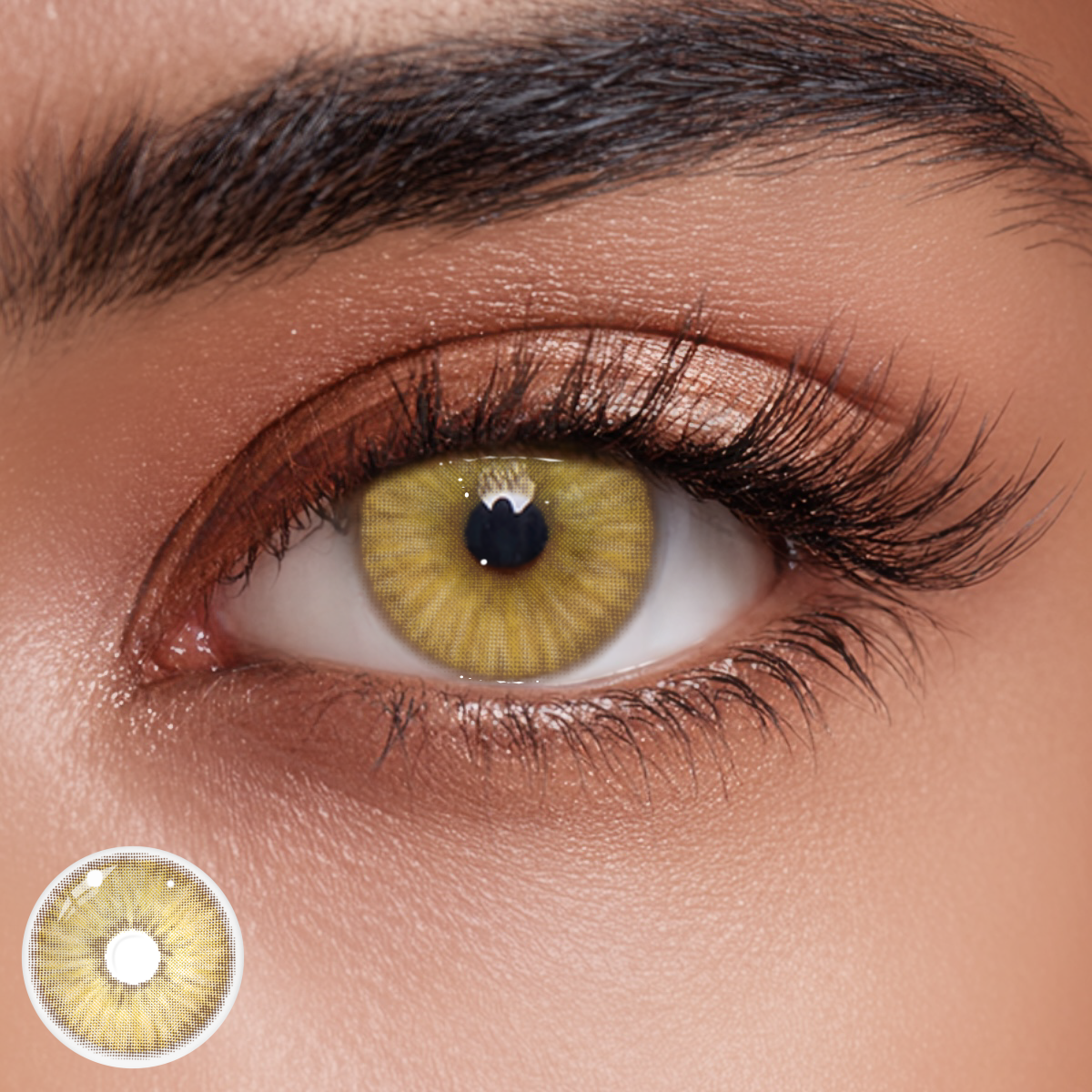 Amazonia Sahara Brown Prescription Colored Contact Lenses