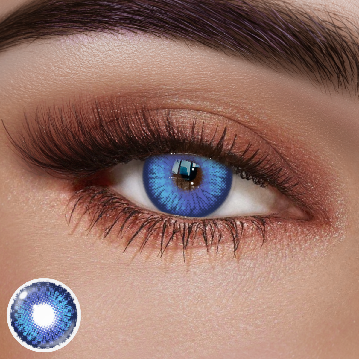 Cosplay Luminous Vibe Purple Prescription Colored Contact Lenses