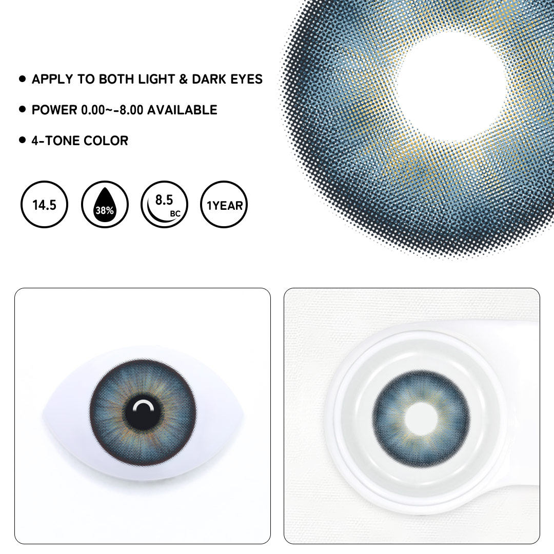 Audrey Blue Colored Contact Lenses
