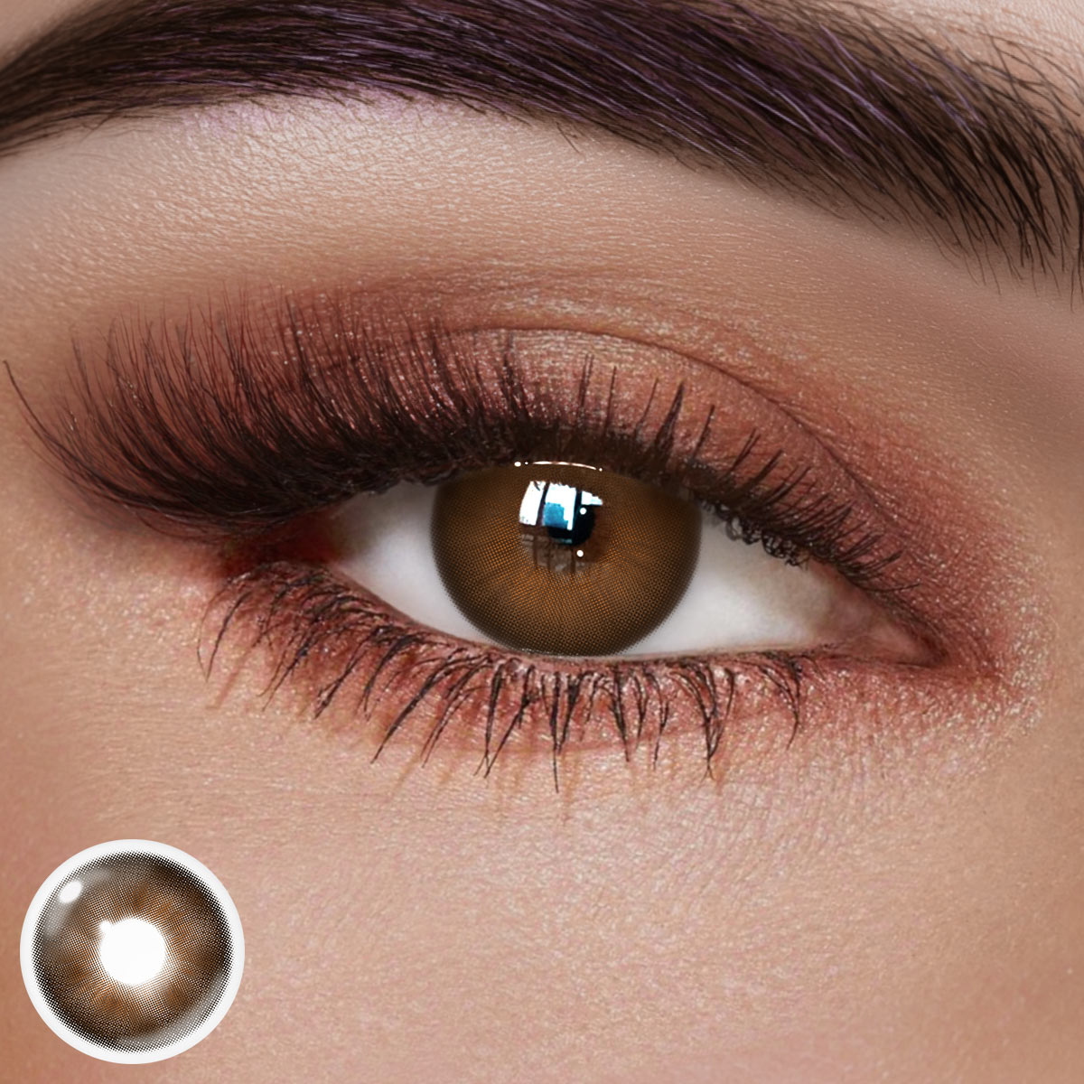 Audrey Chocolate Colored Contact Lenses- Monthly