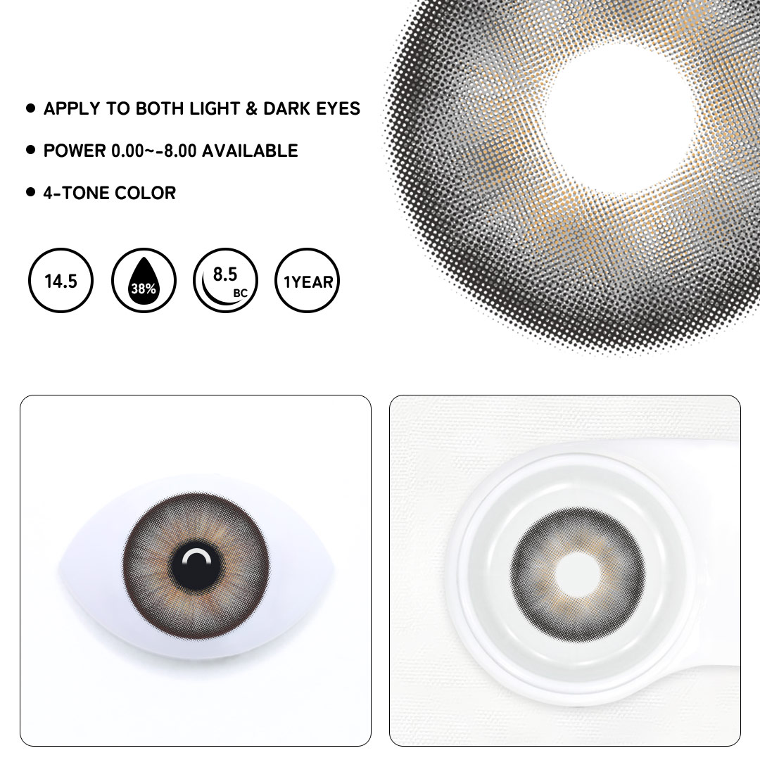 Audrey Gray Colored Contact Lenses