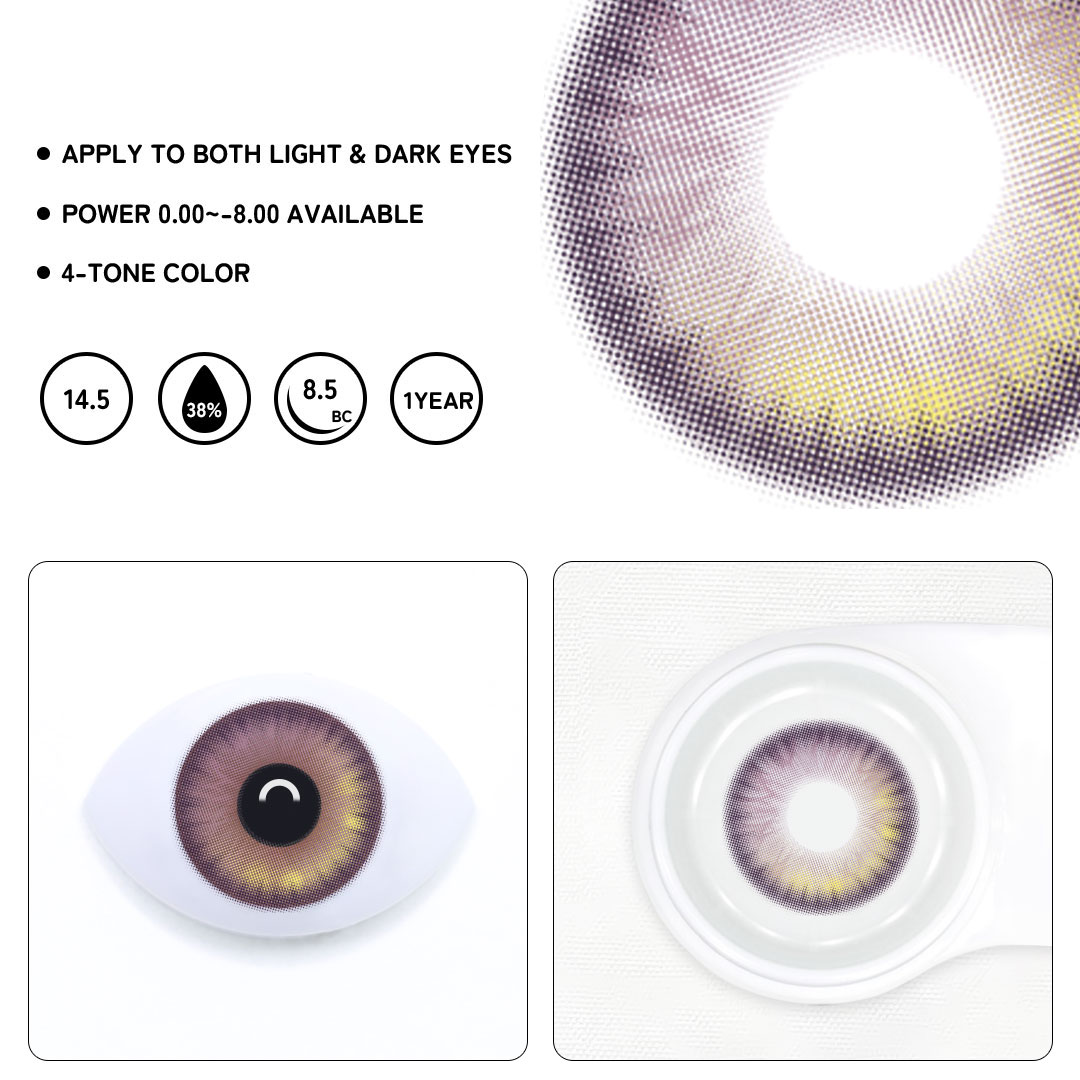 Vitria Purple Colored Contact Lenses
