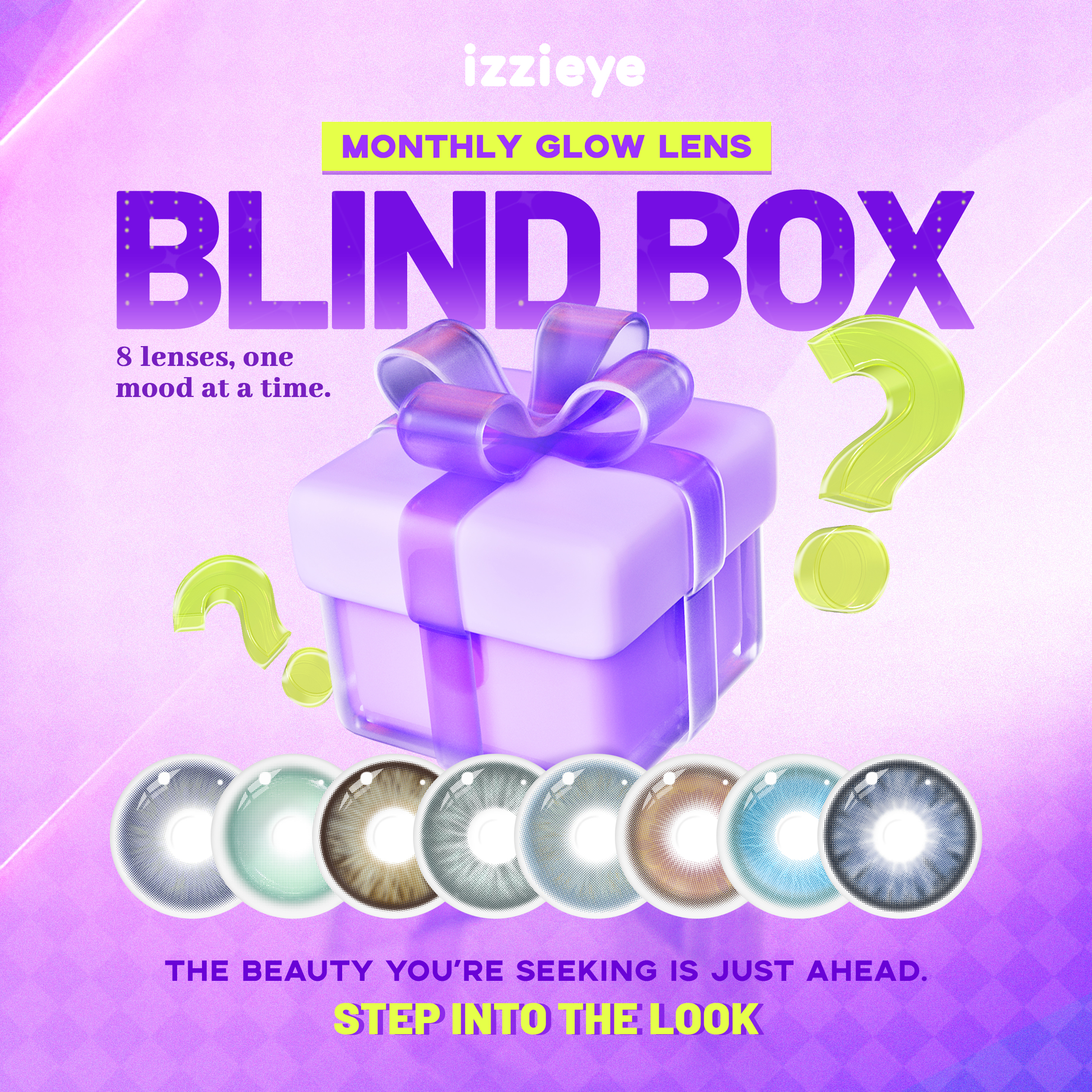 IZZI Monthly Nature Contacts Blind Box | 8 Pairs
