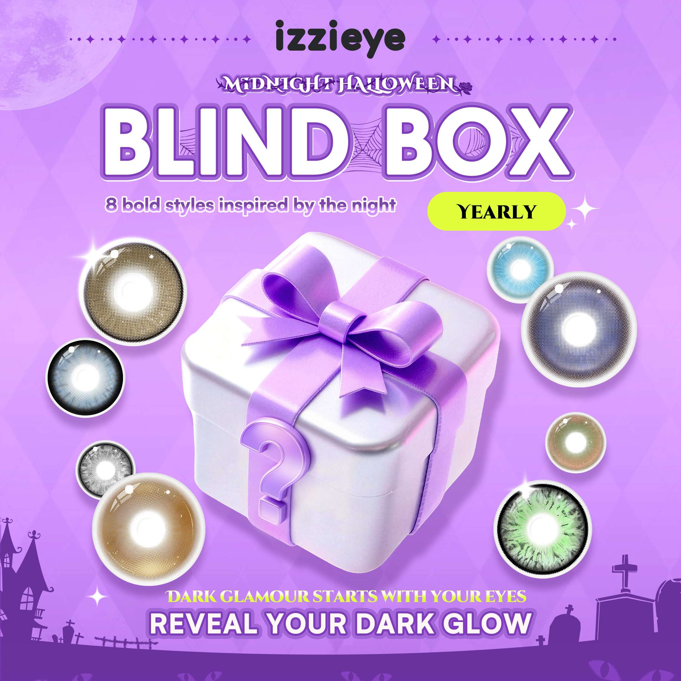 Midnight Halloween Blind Box – Yearly | 8 Pairs