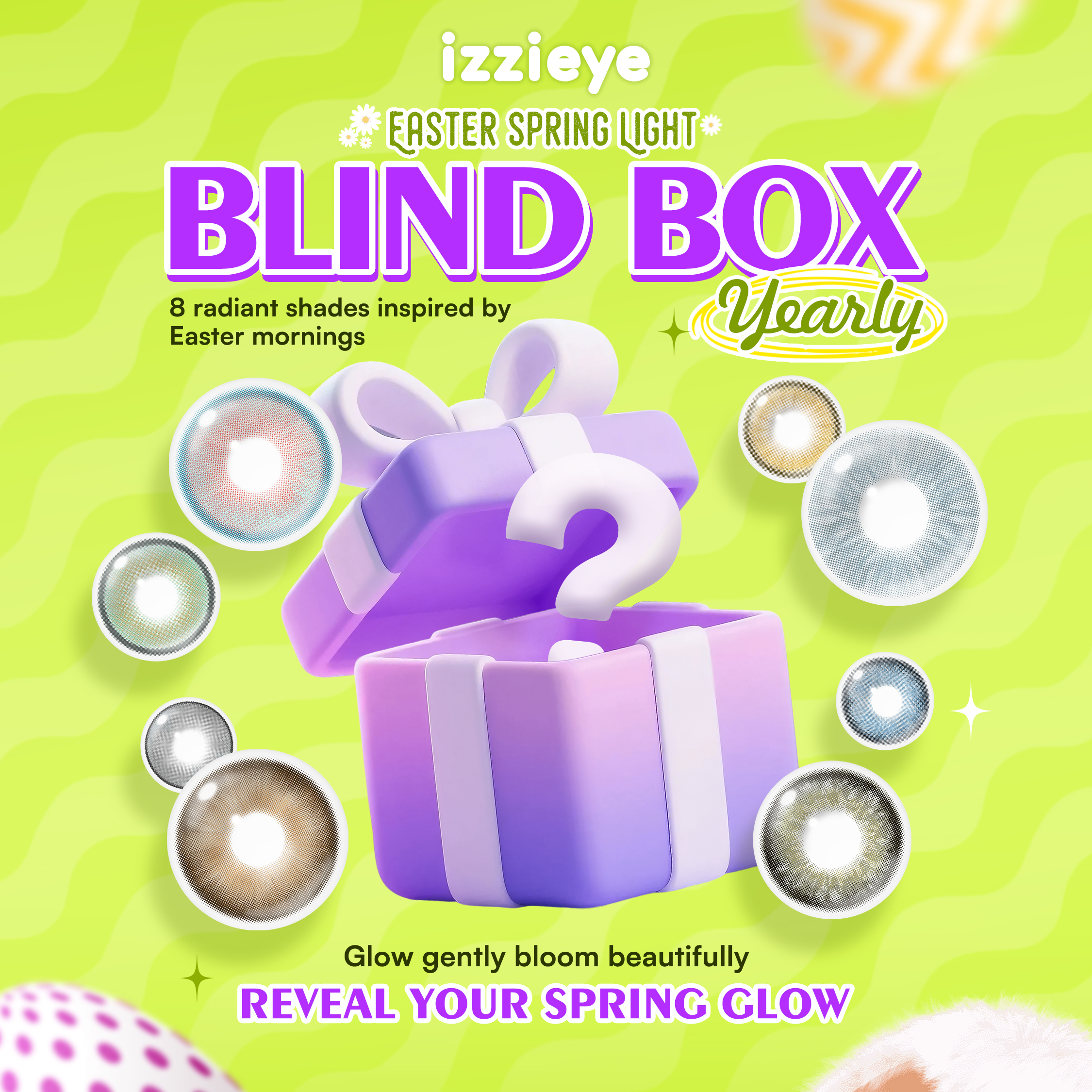 IZZI  Easter Spring Light Blind Box – Yearly | 8 Pairs