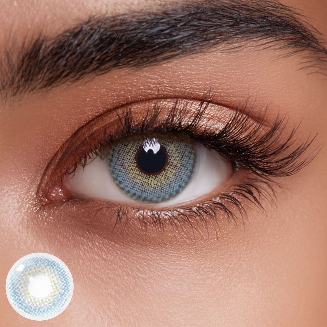 DNA Taylor Blue Gray Colored Contact Lenses