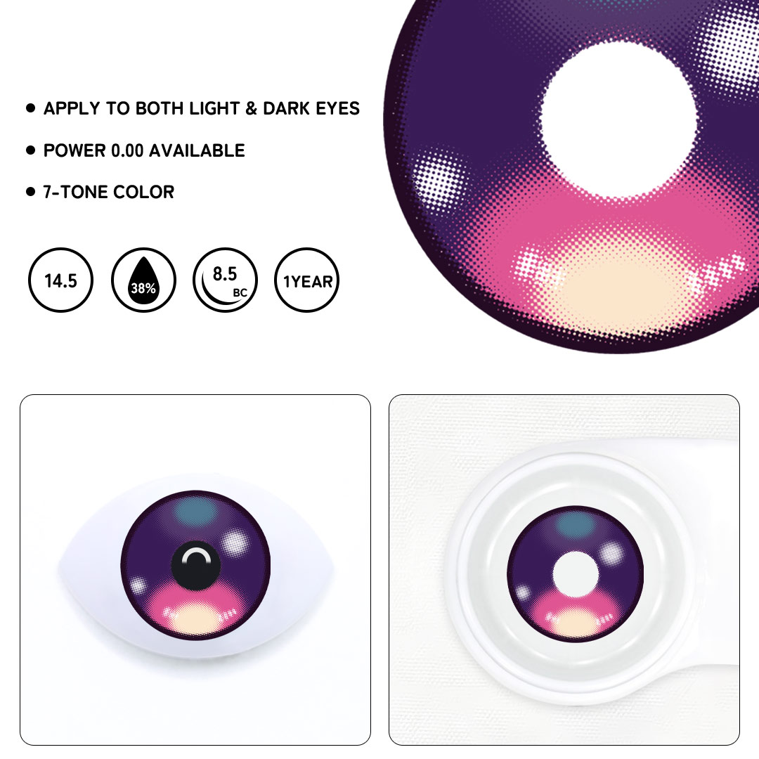 Swity Purple Colored Contact Lenses
