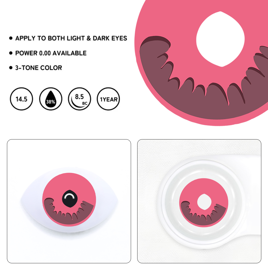 Demon Slayer - Tanjiro Kamado Style Colored Contact Lenses