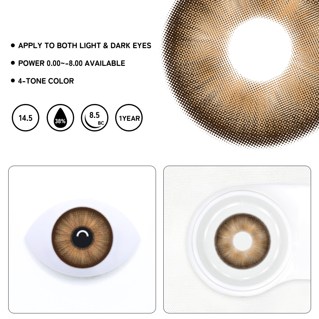 Audrey Brown Colored Contact Lenses