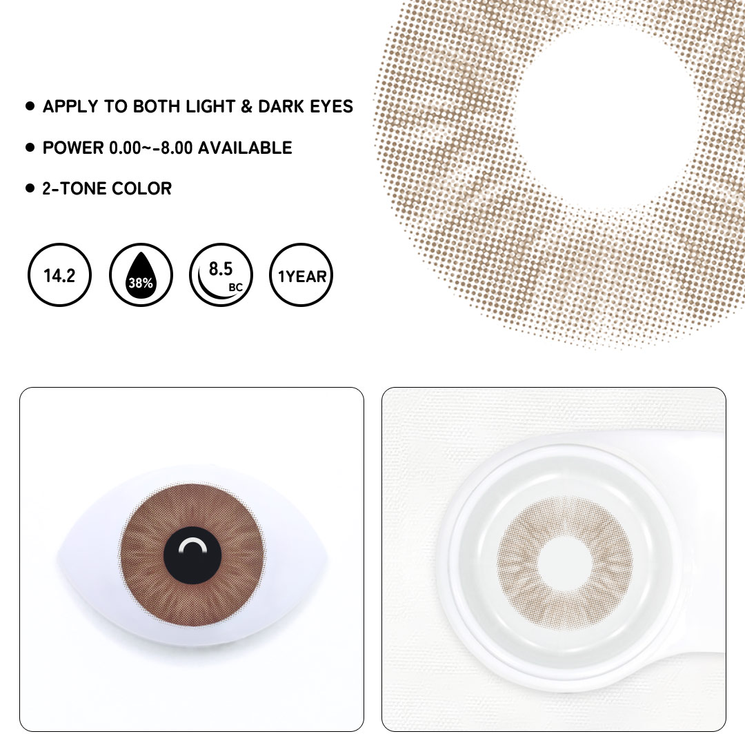 Meta brown Colored Contact Lenses