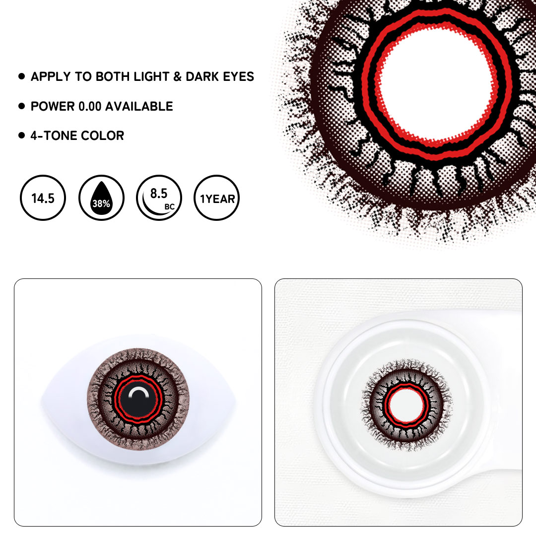Forgotten Red Colored Contact Lenses