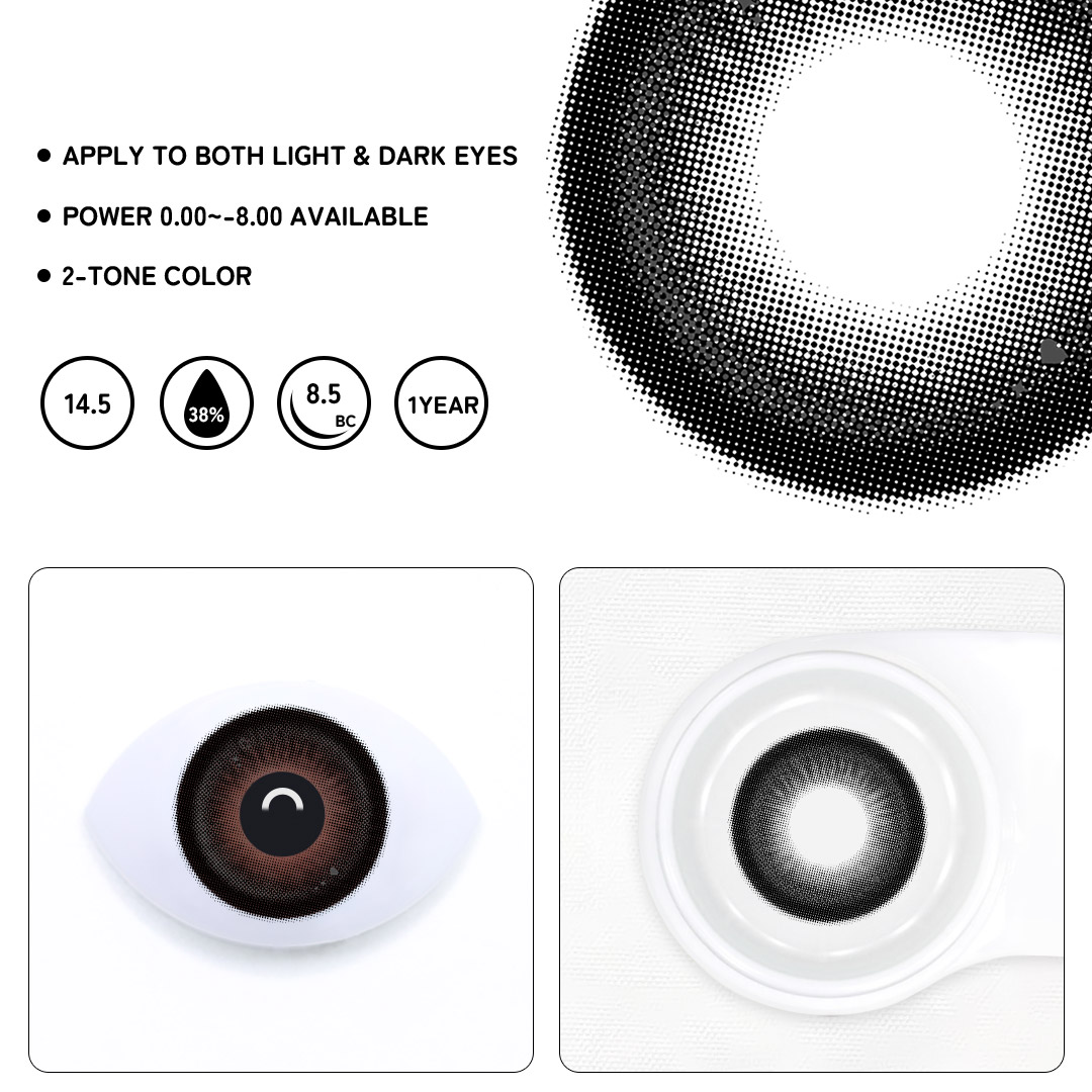 Baby Doll Black Colored Contact Lenses
