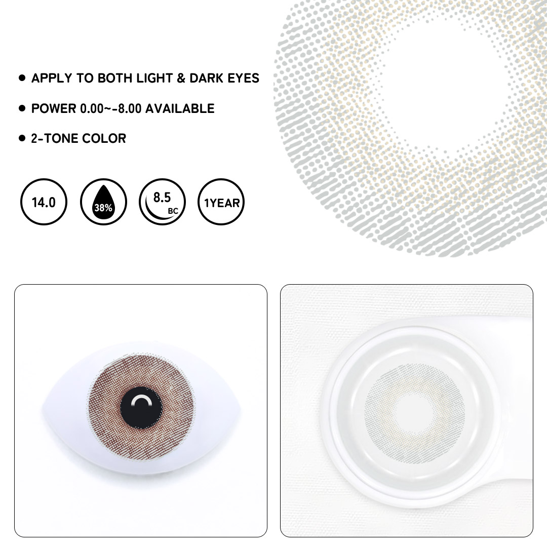 Seriva Green-Gray Colored Contact Lenses