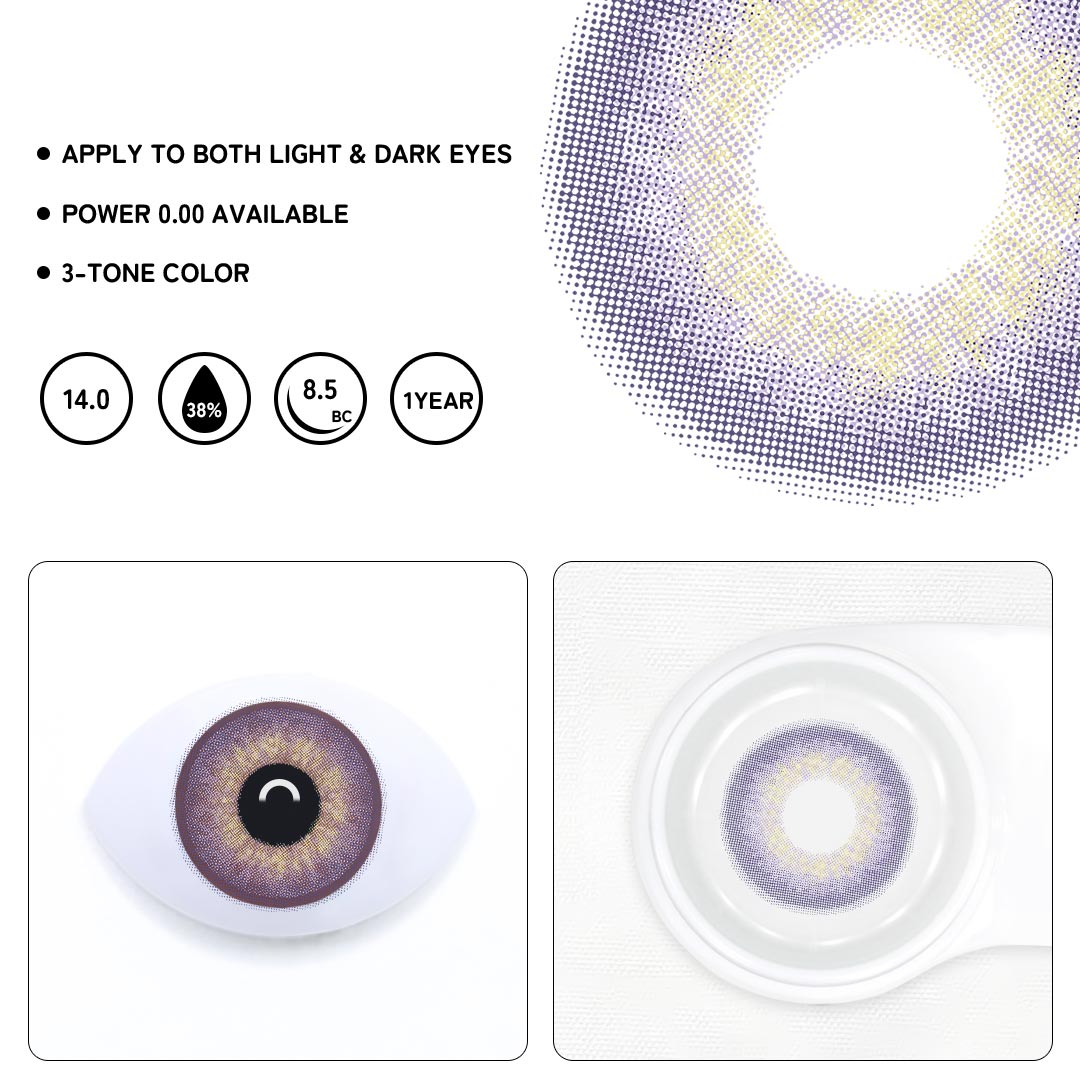 DNA Taylor Purple Colored Contact Lenses