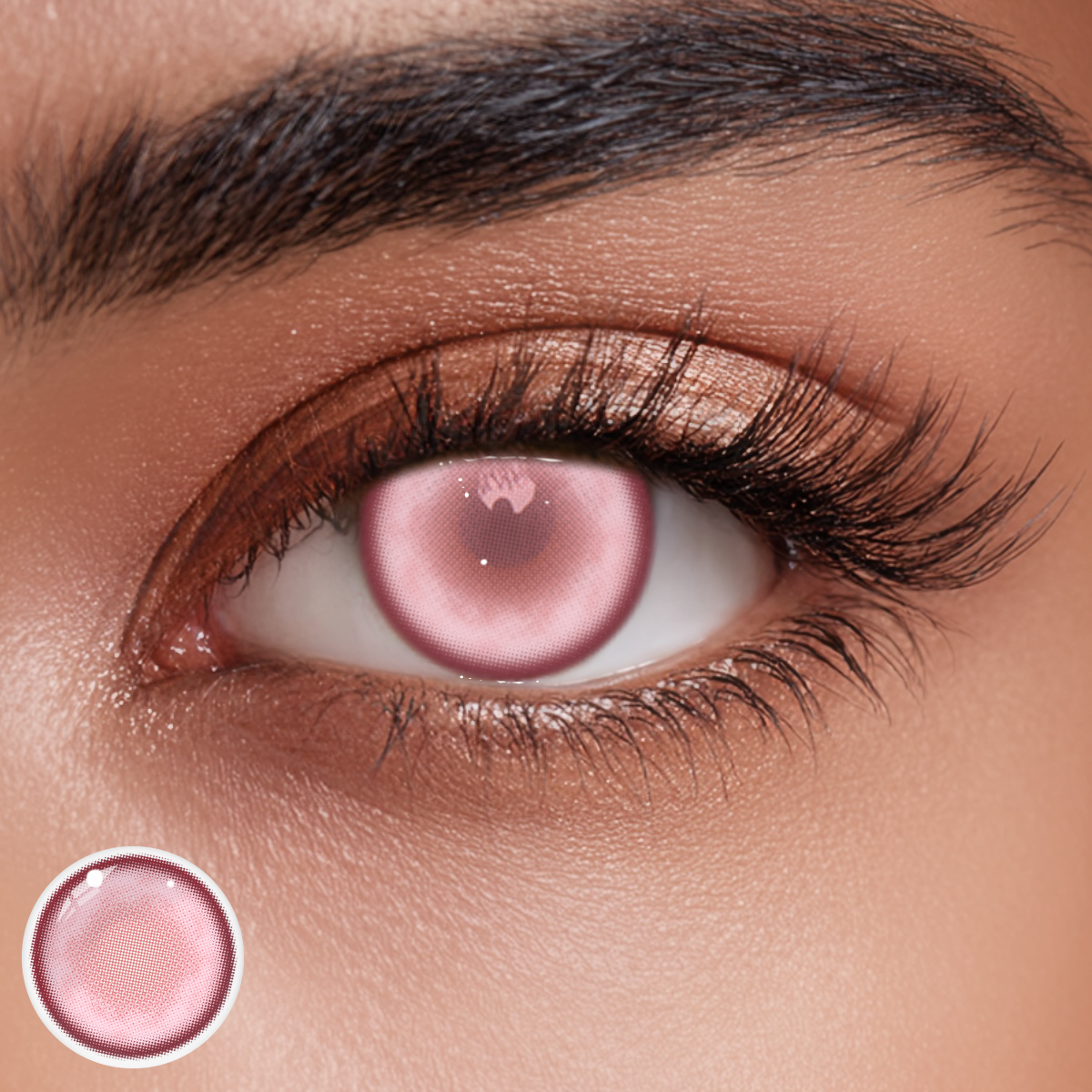 Cosplay Fairy Pink Colored Contact Lenses