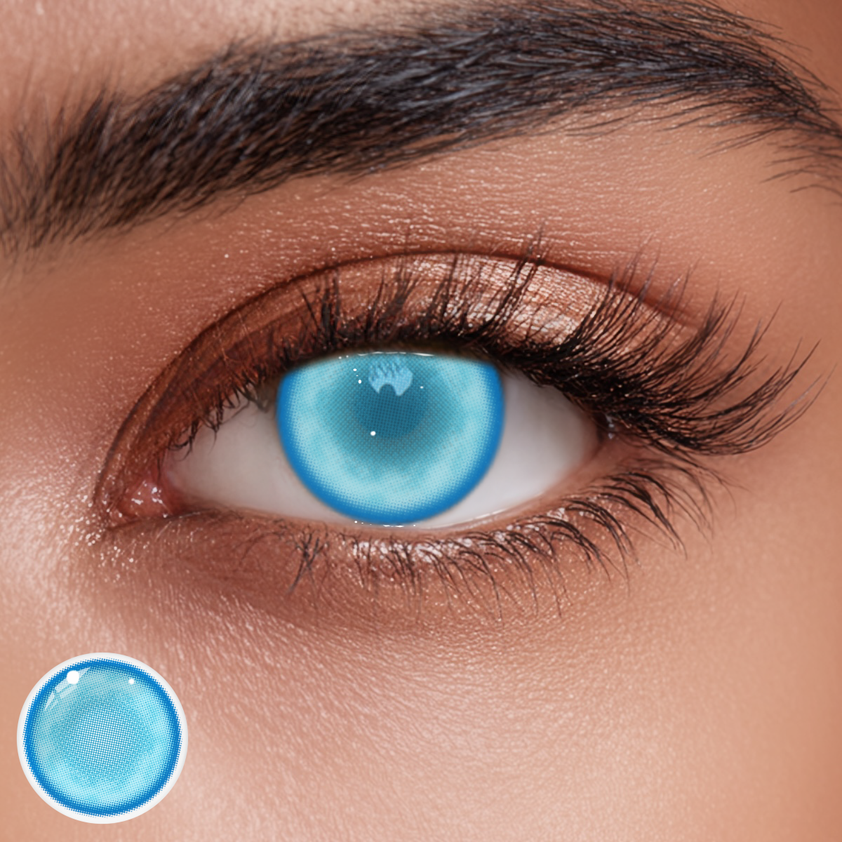 Cosplay Fairy Blue Colored Contact Lenses