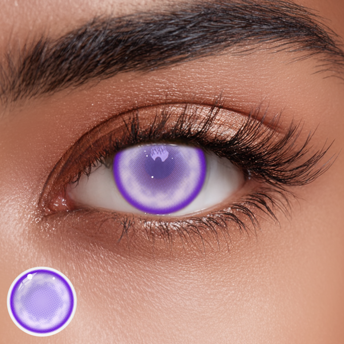 Cosplay Fairy Purple Colored Contact Lenses