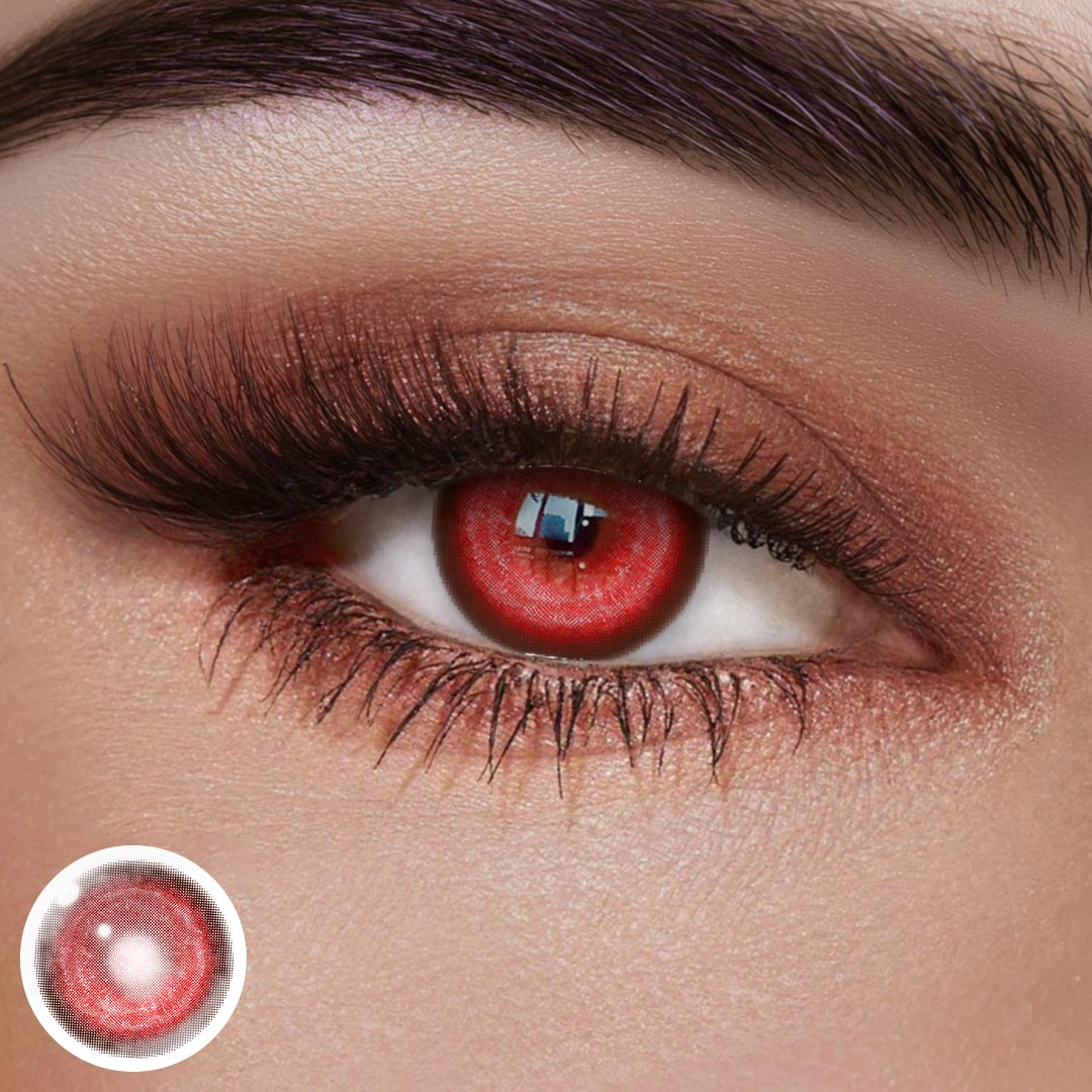 Cosplay KOI Red Colored Contact Lenses