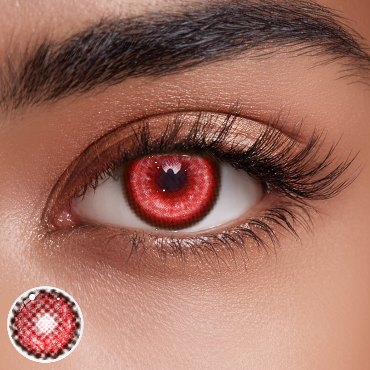 Cosplay KOI Red Colored Contact Lenses