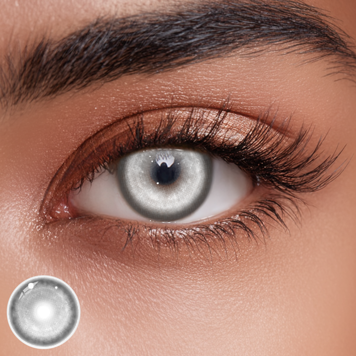 Cosplay KOI Gray Colored Contact Lenses - 1 Day