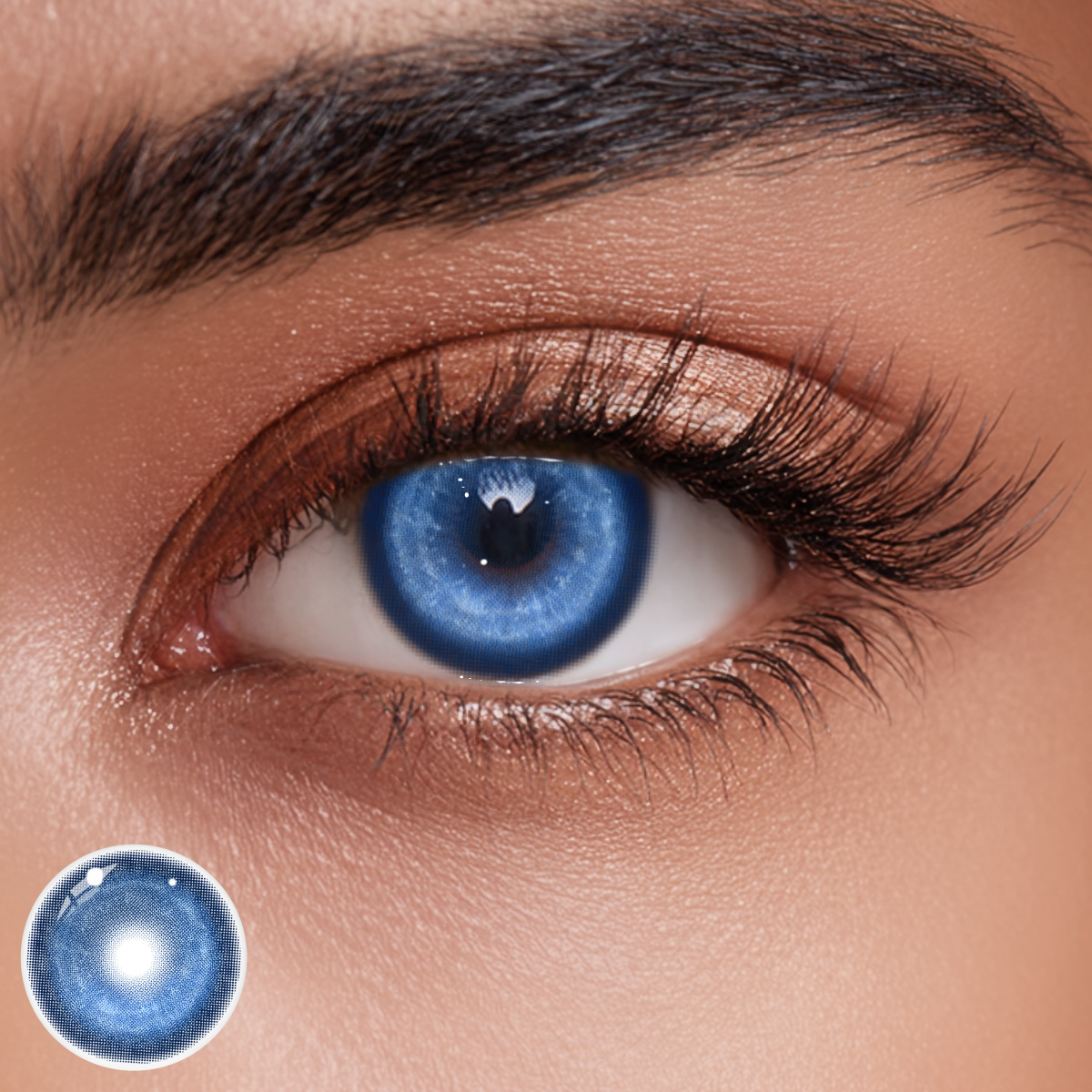 Cosplay KOI Dark Blue Colored Contact Lenses