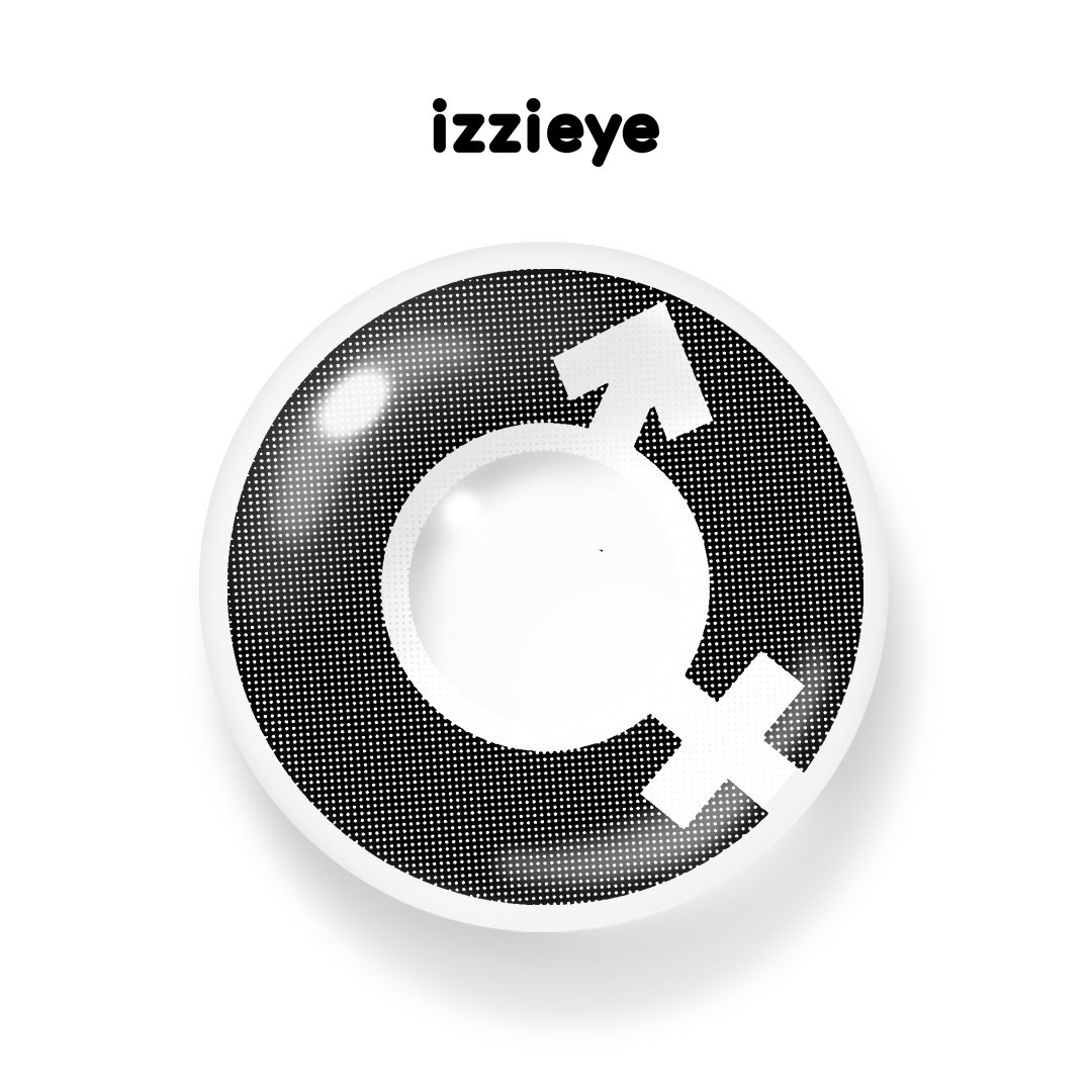 AC-DC Black-White Colored Contact Lenses