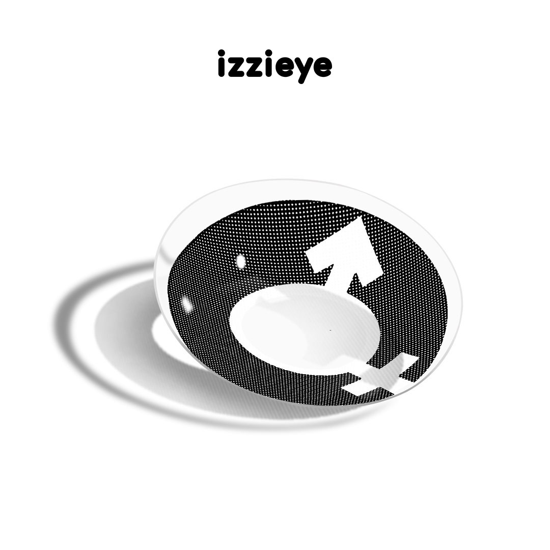 AC-DC Black-White Colored Contact Lenses
