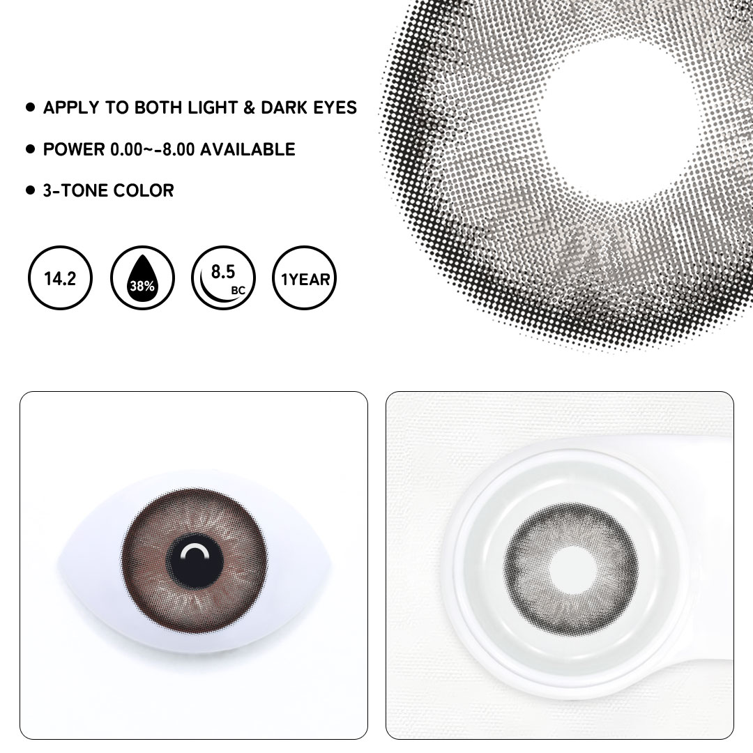 Aine Swan Lake Grey Colored Contact Lenses