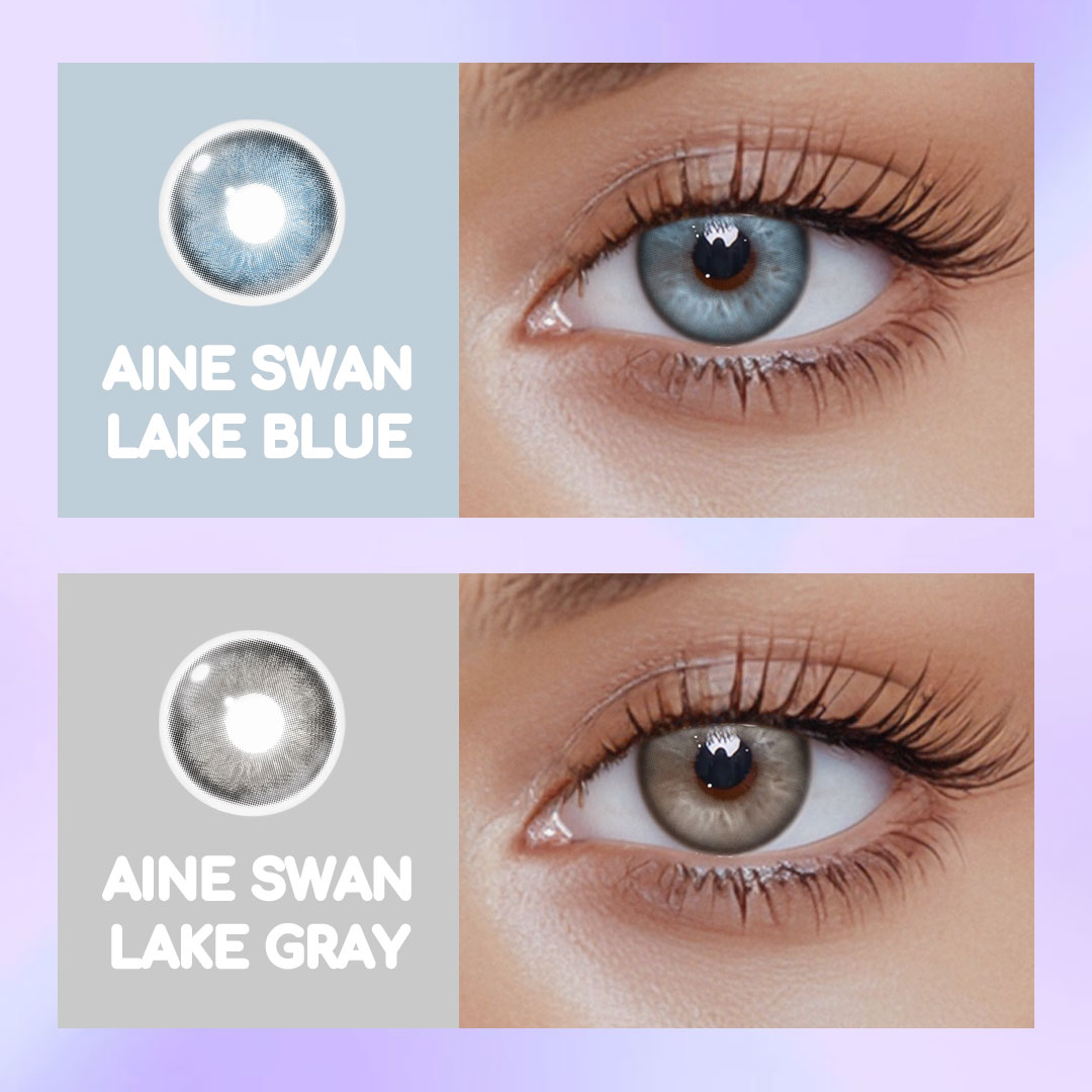 Aine Swan Lake Gray Colored Contact Lenses