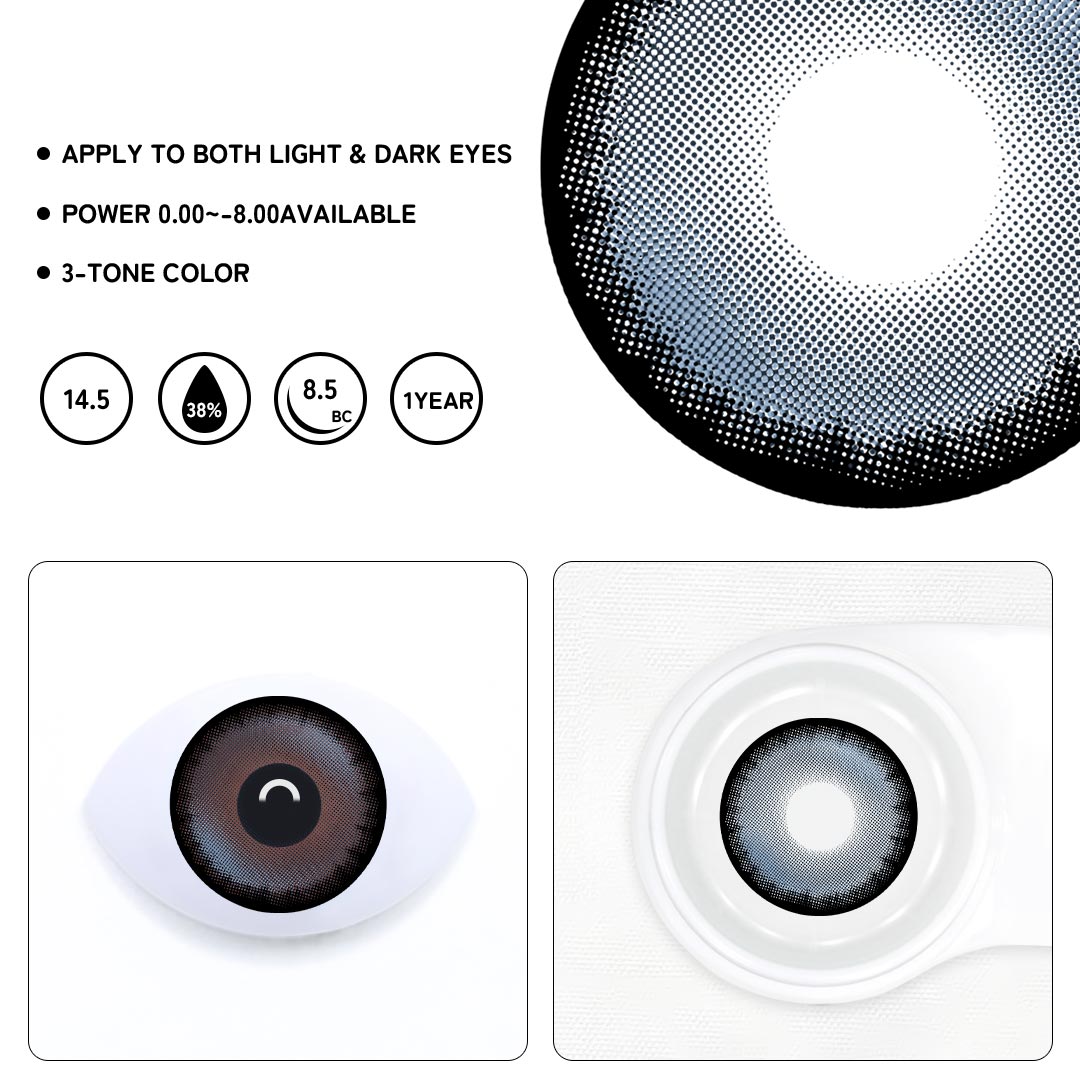 Aquarelle Blue Colored Contact Lenses