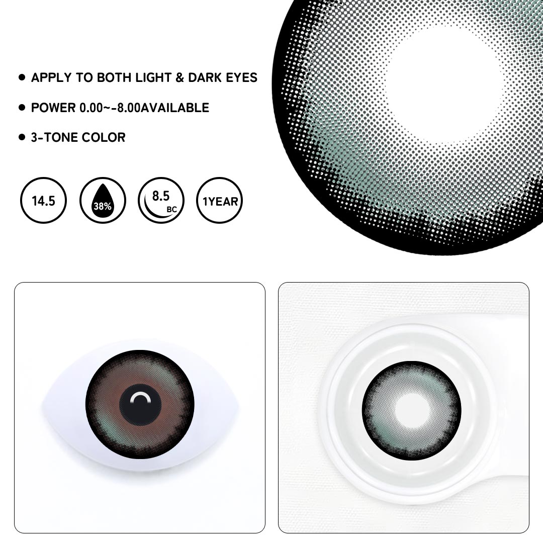 Aquarelle Green Colored Contact Lenses
