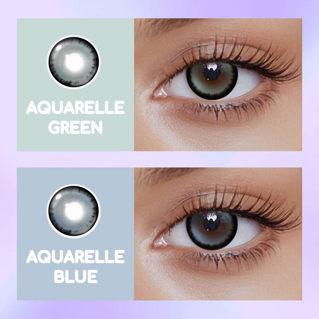 Aquarelle Blue Colored Contact Lenses