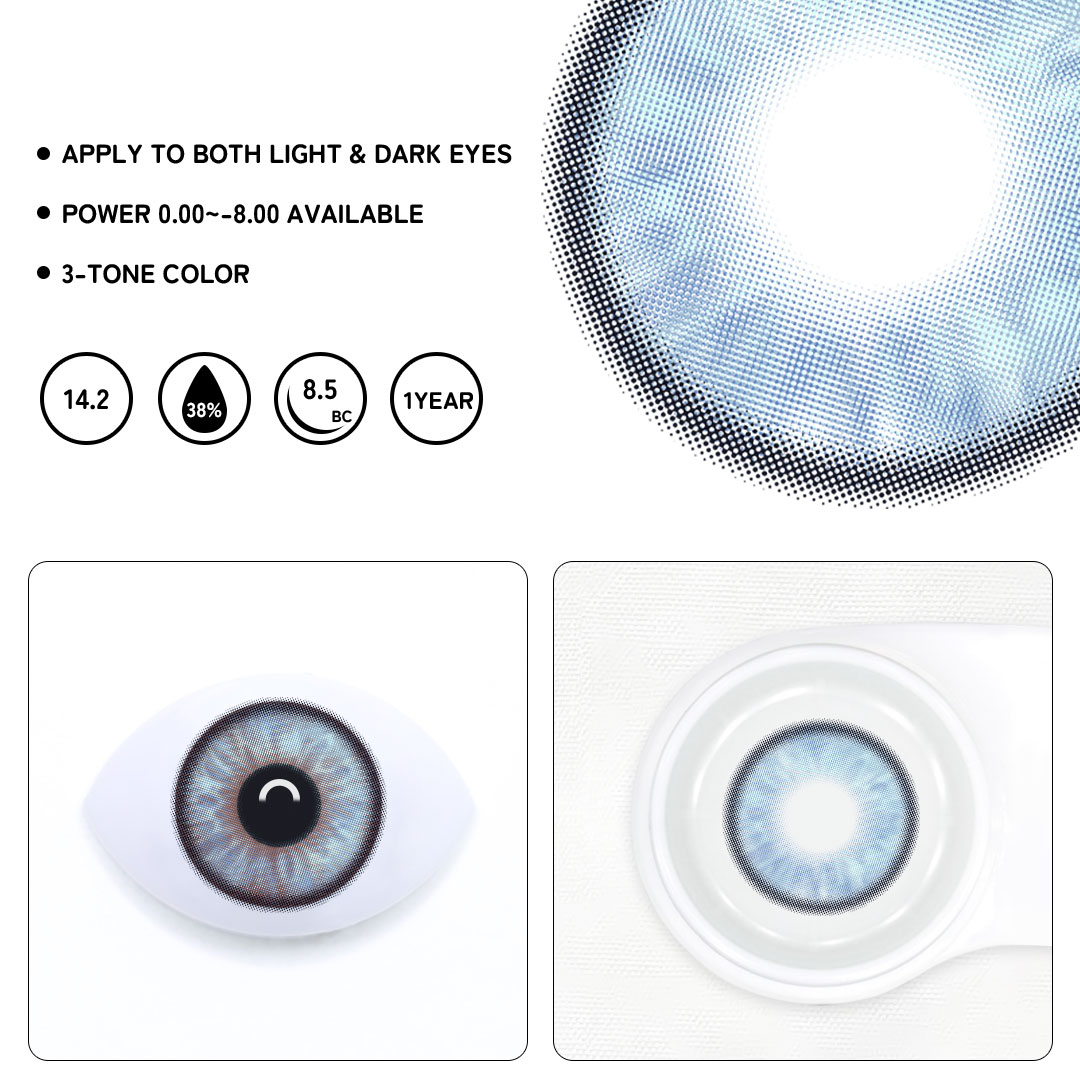 Arden Blue Colored Contact Lenses