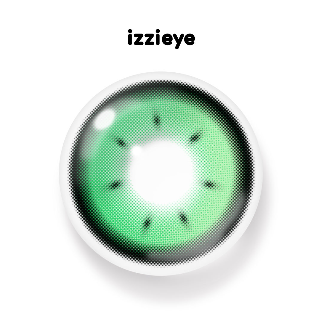 Auburn Gleam Green Colored Contact Lenses